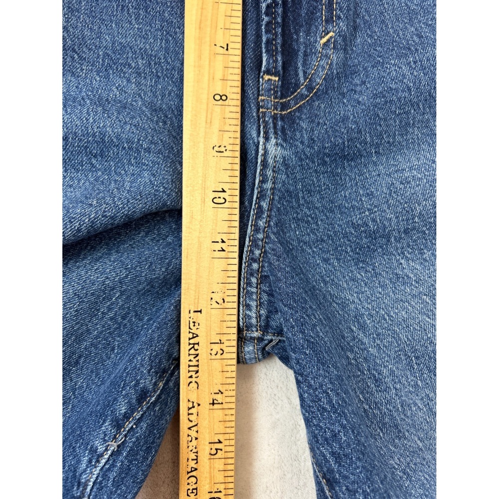 ana Jeans 14 Blue Denim Medium Wash High Rise Wide Leg NWT - Picture 7 of 9